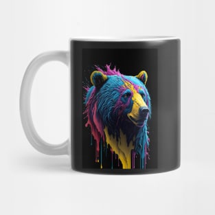 Splash Art of a Grizzly Bear Mug